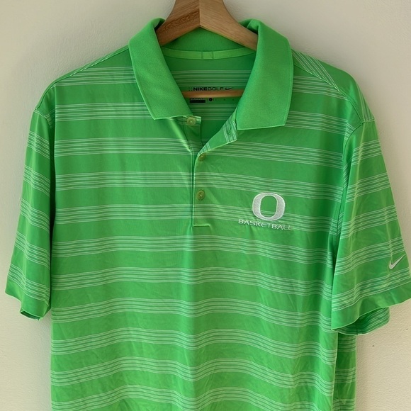 NIKE MENS UNIVERSITY OF OREGON BASKETBALL POLO SHIRT SIZE LARGE - Picture 3 of 7